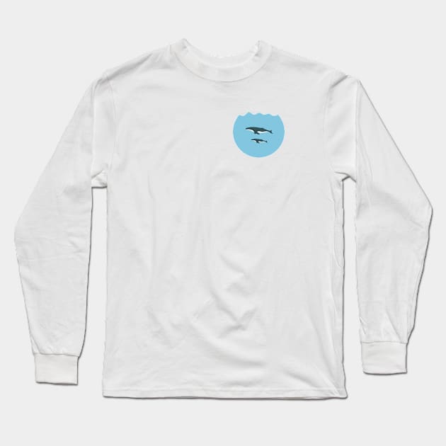 Whales Long Sleeve T-Shirt by WhiteRave